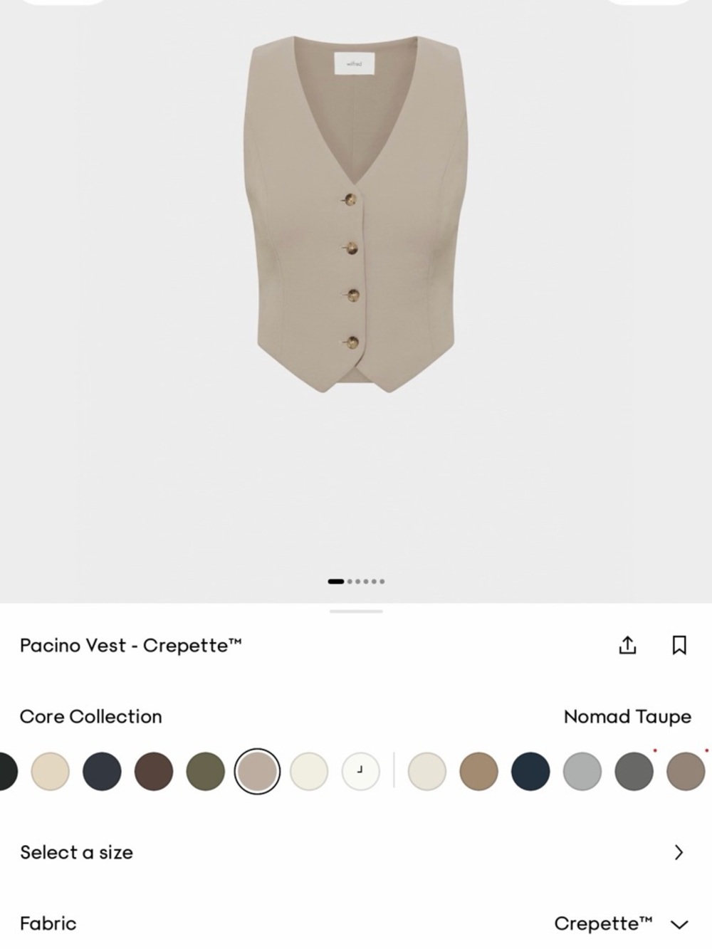 Aritzia Pacino Vest